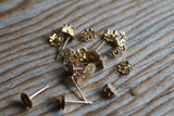 6mm 14kt Gold Fill Stud Posts And Backings (5 Pairs)