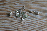 6mm 925 Sterling Silver Stud Posts And Backing (5 Pairs)