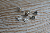 6mm 925 Sterling Silver Stud Posts And Backing (5 Pairs)