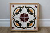 Framed Tile - Dgwaagi Otono - Wood Frame